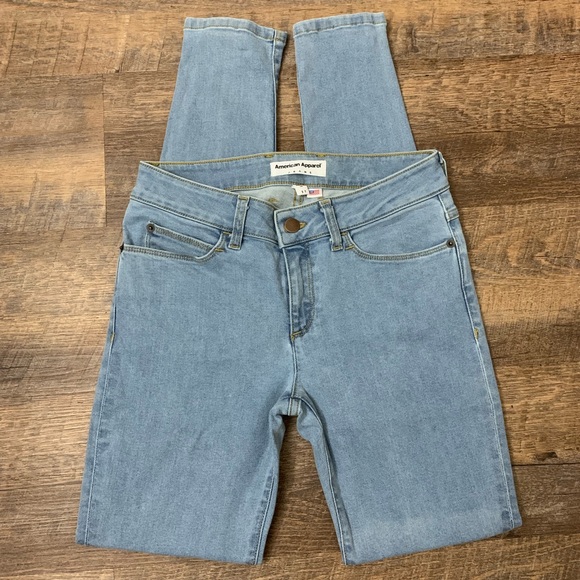 American Apparel | Light Wash Skinny Jeans - Picture 6 of 12